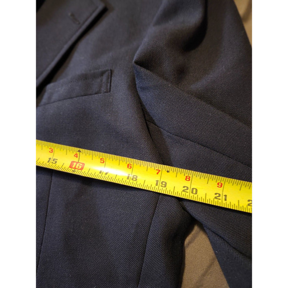 Palm Beach Tailored Jacket Men's Medium Black Gold Button Blazer Tailored Fit - Picture 6 of 9